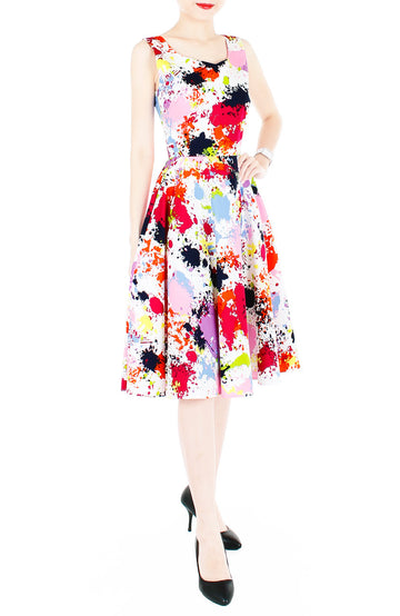 Artful Acknowledgement Flare Midi Dress